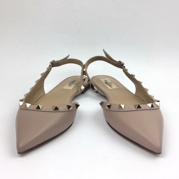VALENTINO Rockstud Slingback Ballerina Fla… - Picture 13 of 14